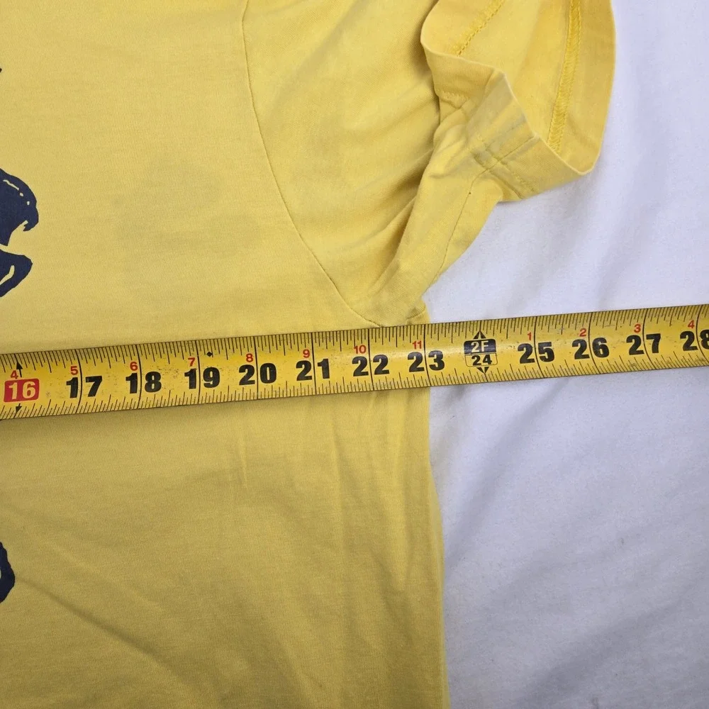Nike Mens XL Sucking Sucks Run Faster Graphic T-Shirt Yellow Skull Crossbones